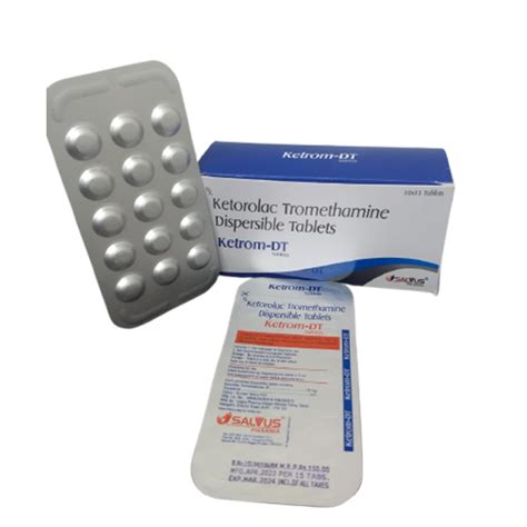 Ketrom DT - Ketorolac Tromethamine Dispersible Tablets - Salvus Pharma