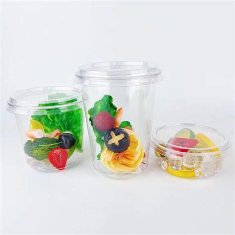 Round Plastic Food Containers with Lids | TopCup Factory