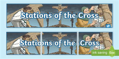 Stations of the Cross Display Banner (teacher made) - Twinkl