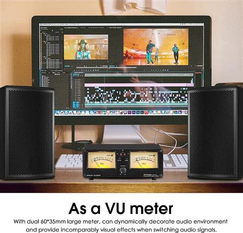 Douk Audio VU3 Dual Analog VU Meter, 2-Way Amplifier India | Ubuy
