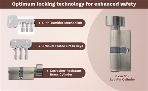 Godrej Mortise Lock | Handle Lock Set for Main & Bedroom Door | HDH 07 ...