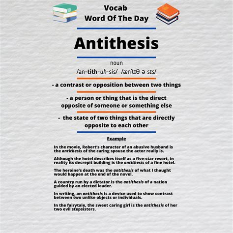 Antithesis Examples For Kids