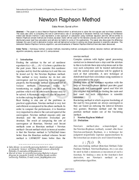Image result for Newton-Raphson Method Table
