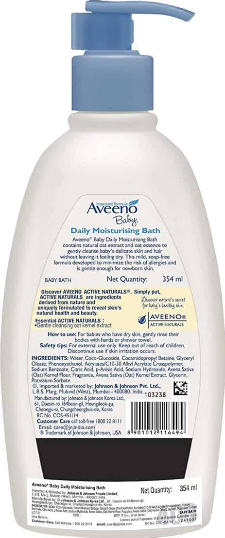 Buy AVEENO BABY WASH DAILY MOISTURIZING BATH BOTTLE OF 354 ML Online ...