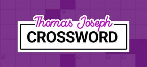 Thomas Joseph Crossword | Instantly Play Thomas Joseph Crossword Online ...