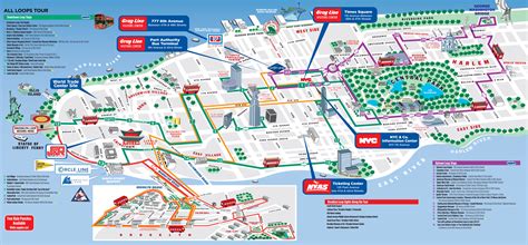 Tourist Map Of Nyc With Attractions Printable