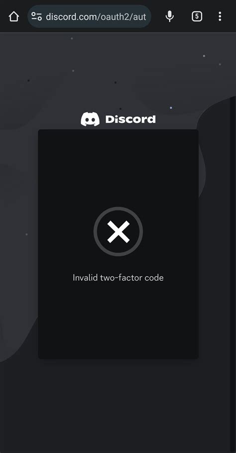 Image result for Discord Invalid Two-Factor Code