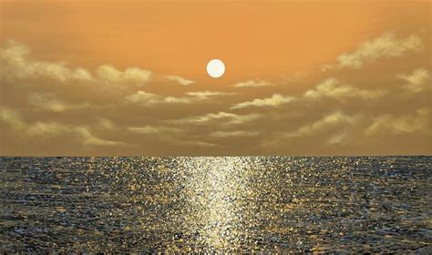 Sunset on the sea7 Painting by Ivan Didovodiuk | Saatchi Art
