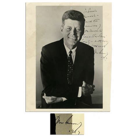 John F. Kennedy Signed Photo