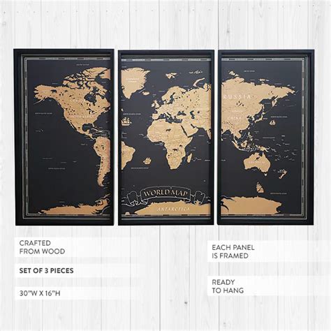 Framed World Map 的图像结果