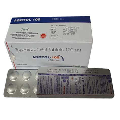 Agotol 100 - Tapentadol HCl Tablets 100mg - Lifecare Neuro Products Ltd.