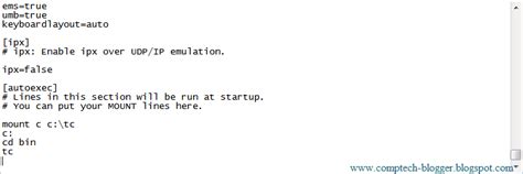 DOSBox Config File 的图像结果