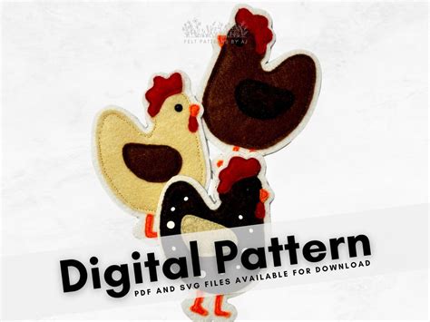Image result for Felt Chicken Pattern-Free