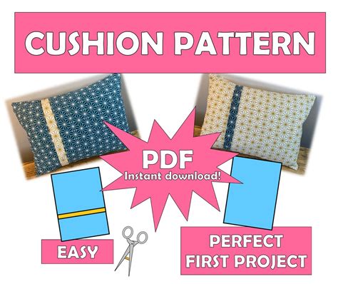 Free Tutorial Pattern for Cushion with Stuffing 的图像结果