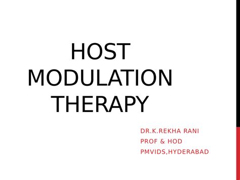 Host Modulation Therapy 的图像结果