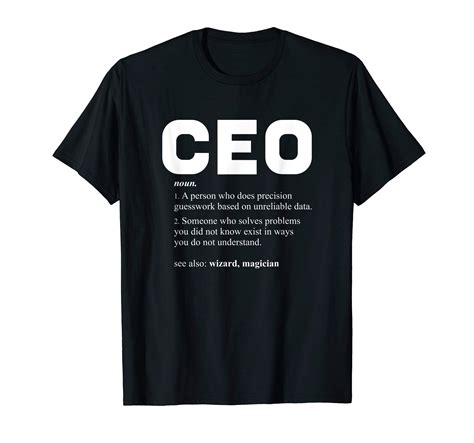 Buy Chief Executive Officer CEO - Funny Dictionary Definition T-Shirt ...
