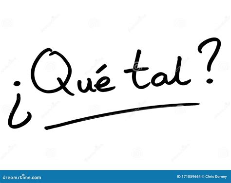 Que Tal stock illustration. Illustration of notice, note - 171059664