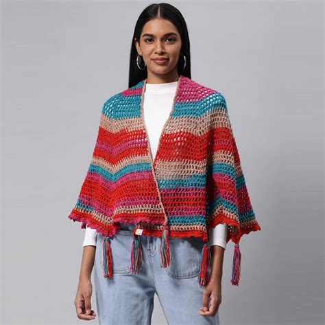 Spiderweb Crochet Shawl - Multicolor 3253 – Magic Needles