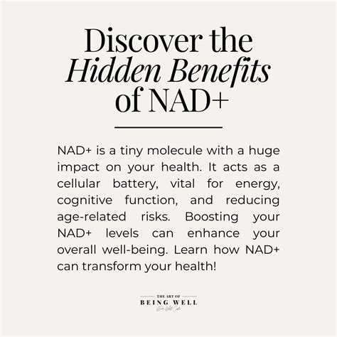 5 Benefits Of NAD+ in 2025 | Hormone health, Nutrigenomics, Health