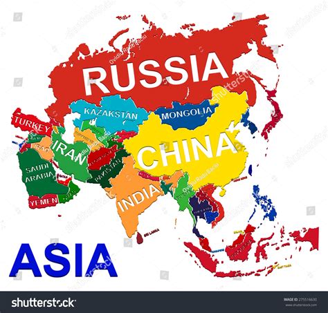 Asia Countries On Map 的图像结果