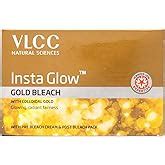 VLCC Insta Glow Gold Bleach - 402g | With Colloidal Glow For Glowing ...