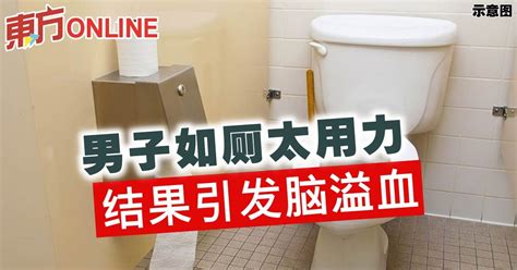 男子如厕太用力 结果引发脑溢血 | 国际 | 東方網 馬來西亞東方日報
