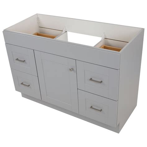 Project Source 48-in Gray Bathroom Vanity Base Cabinet without Top R37 ...