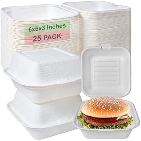 50 Count - Biodegradable 6x6 Take Out Food India | Ubuy