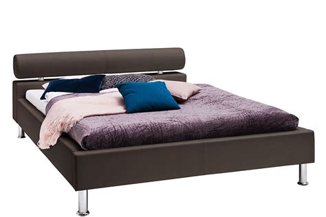 Heera Moti | Issac Bed Without Storage | King | Brown Leatherette