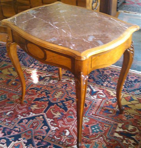 Antiker Tisch Louis Philippe Ca 1850 Nussbaum mit Marmorplatte in Mudau ...