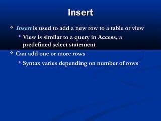 Image result for Insert DML