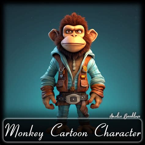 ArtStation - 200 Monkey Cartoon Character (Full Body) Reference Pack ...