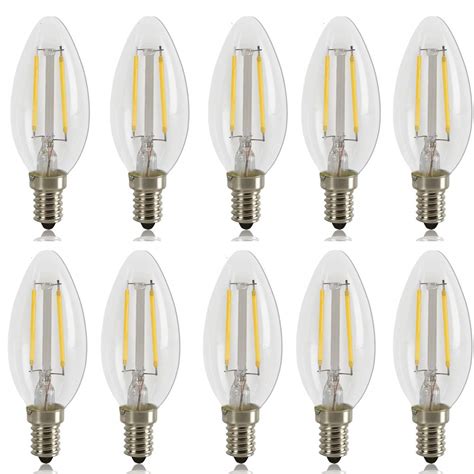 Buy Havells LED Filament Lamp 2W Candle Type E14 (White, Pack of 10 ...