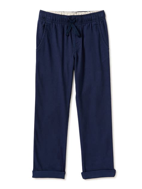 Wonder Nation Boys Pull On Pants - Elasticized Waist, Cotton - Walmart.com
