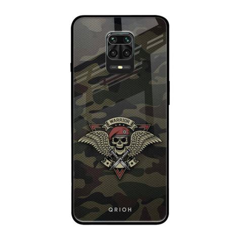 Army Warrior Redmi Note 9 Pro Max Glass Back Cover - Flat 35% Off On ...