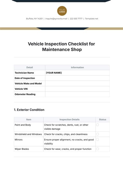 Image result for Vehicle Maintenance Checklist