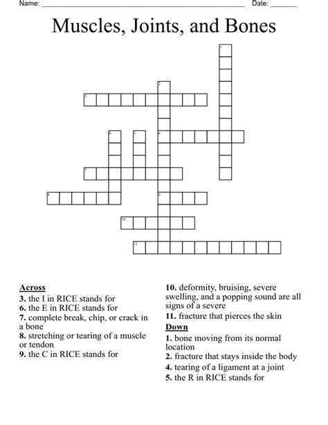 Triangular Finger Bone Crossword - prntbl.concejomunicipaldechinu.gov.co