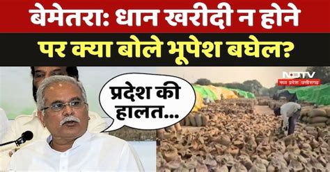 Bemetra Rice Procurement Issue: Dhan खरीदी न होने पर क्या बोले Bhupesh ...