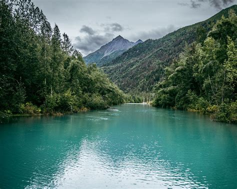 Download wallpaper 1280x1024 river, mountains, trees, jungle, nature ...