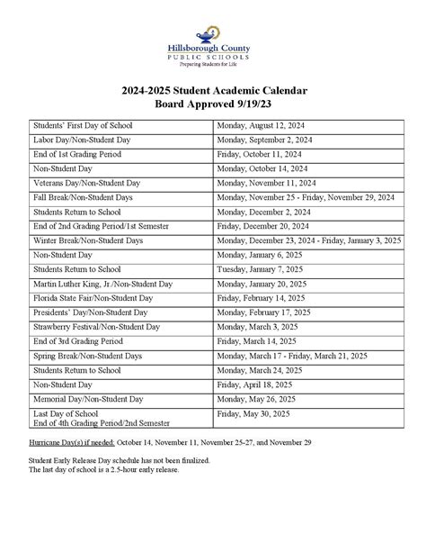 Hillsborough County School Calendar 2026 2027 Nyc