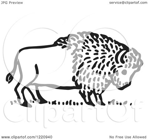 buffalo clipart black and white 19 free Cliparts | Download images on ...