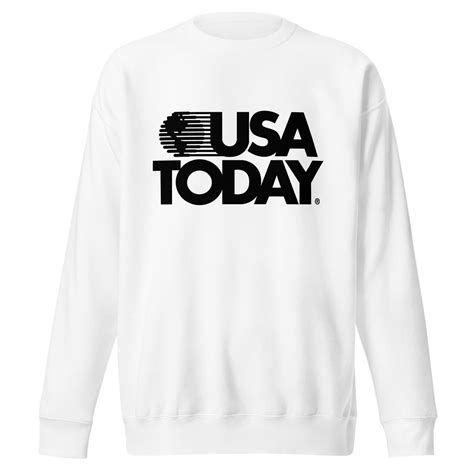 USA Today Retro White Logo Unisex Premium Sweatshirt