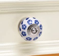 Ceramic floral pattern knobs - exterior doorknobs - door handles ...