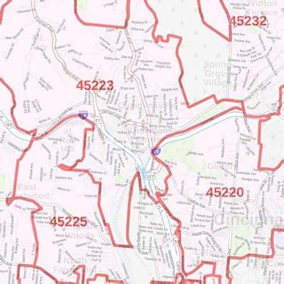 Buy Hamilton County, Ohio Zip Codes - 48 x 36 Paper Wall Map Online at ...
