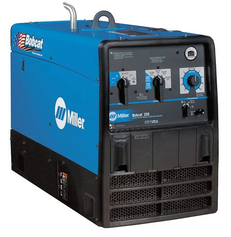 MILLER ELECTRIC Engine Driven Welder, Bobcat 250, Continuous Auxiliary ...