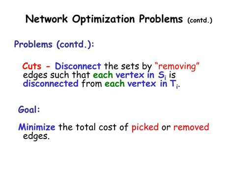 Image result for Network Optimization Problems