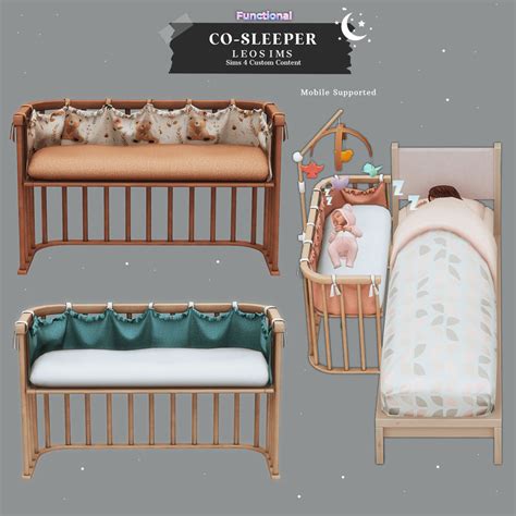 Functional Co-Sleeper | Sims baby, Sims 4 bedroom, Sims