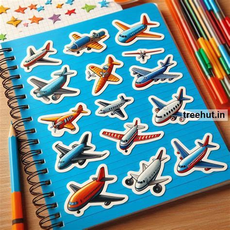 Printable Airplane Stickers and 100 Airplane Craft Activities for Kids ...