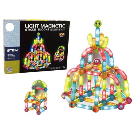 Educational Magnetic Blocks Set of 102 Elements – Sardar Ji Toys