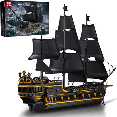 Mould King13186 Pirate Ship Classic Pirate Ship Building Set Made ...